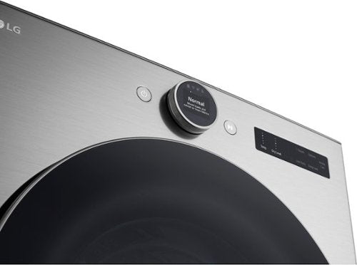 LG - 7.4 Cu. Ft. Stackable Smart Electric Dryer with Steam and Sensor Dry - Graphite Steel