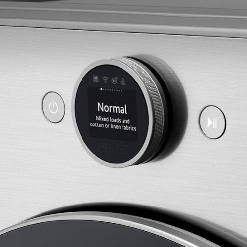 LG - 7.4 Cu. Ft. Stackable Smart Electric Dryer with Steam and Sensor Dry - Graphite Steel