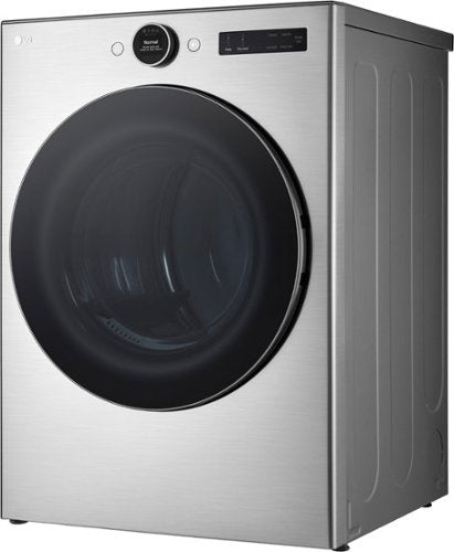 LG - 7.4 Cu. Ft. Stackable Smart Electric Dryer with Steam and Sensor Dry - Graphite Steel