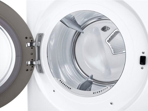 LG - 7.4 Cu. Ft. Stackable Smart Gas Dryer with Steam and Sensor Dry - White