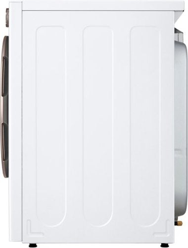 LG - 7.4 Cu. Ft. Stackable Smart Gas Dryer with Steam and Sensor Dry - White