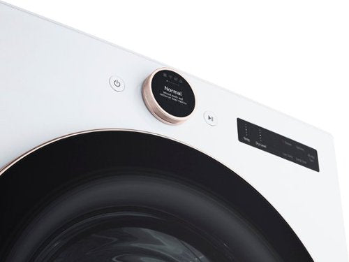 LG - 7.4 Cu. Ft. Stackable Smart Gas Dryer with Steam and Sensor Dry - White