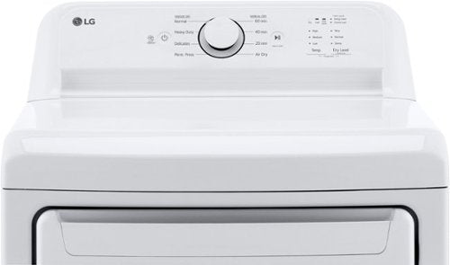 LG - 7.3 Cu. Ft. Gas Dryer with Sensor Dry - White