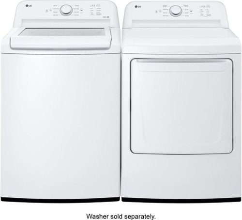 LG - 7.3 Cu. Ft. Gas Dryer with Sensor Dry - White