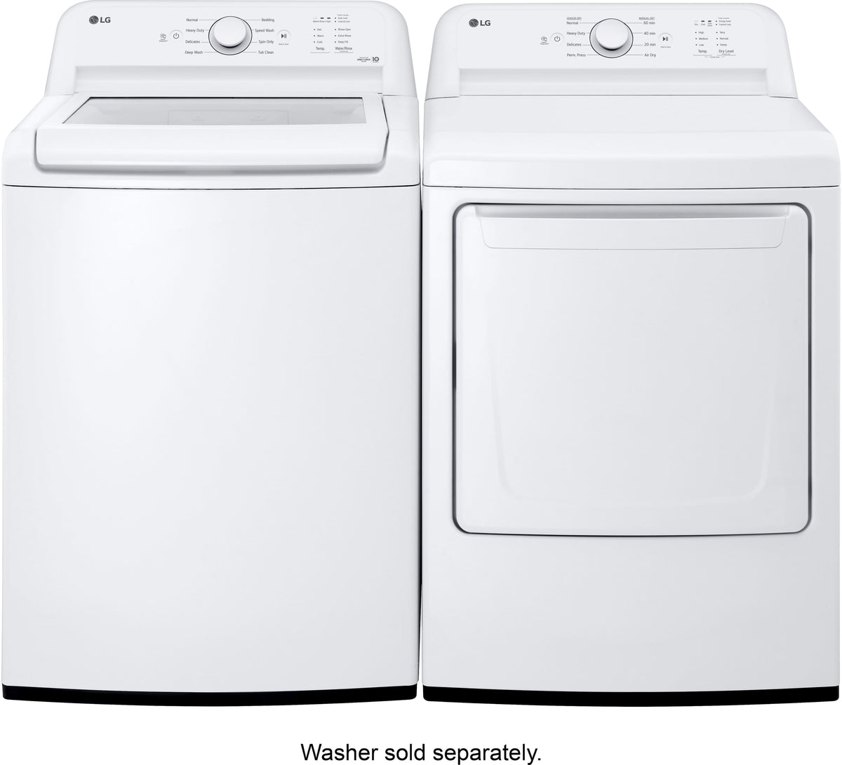 LG - 7.3 Cu. Ft. Gas Dryer with Sensor Dry - White