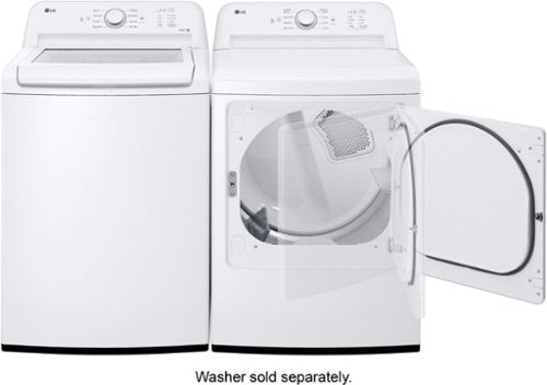 LG - 7.3 Cu. Ft. Gas Dryer with Sensor Dry - White