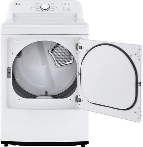LG - 7.3 Cu. Ft. Gas Dryer with Sensor Dry - White