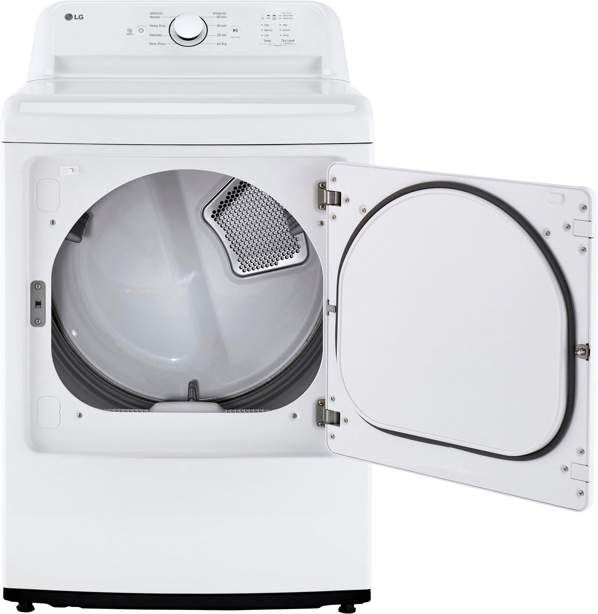 LG - 7.3 Cu. Ft. Gas Dryer with Sensor Dry - White
