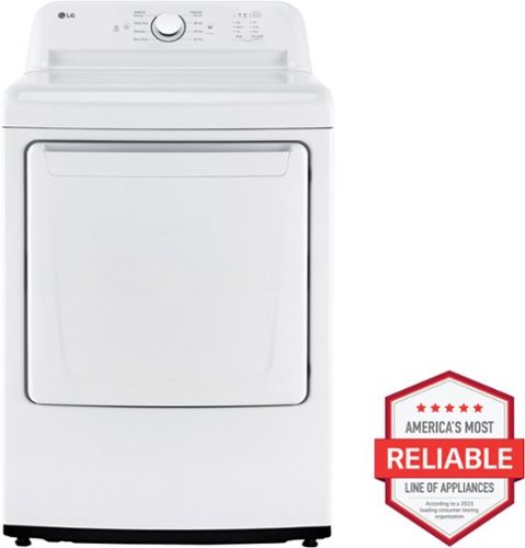 LG - 7.3 Cu. Ft. Gas Dryer with Sensor Dry - White