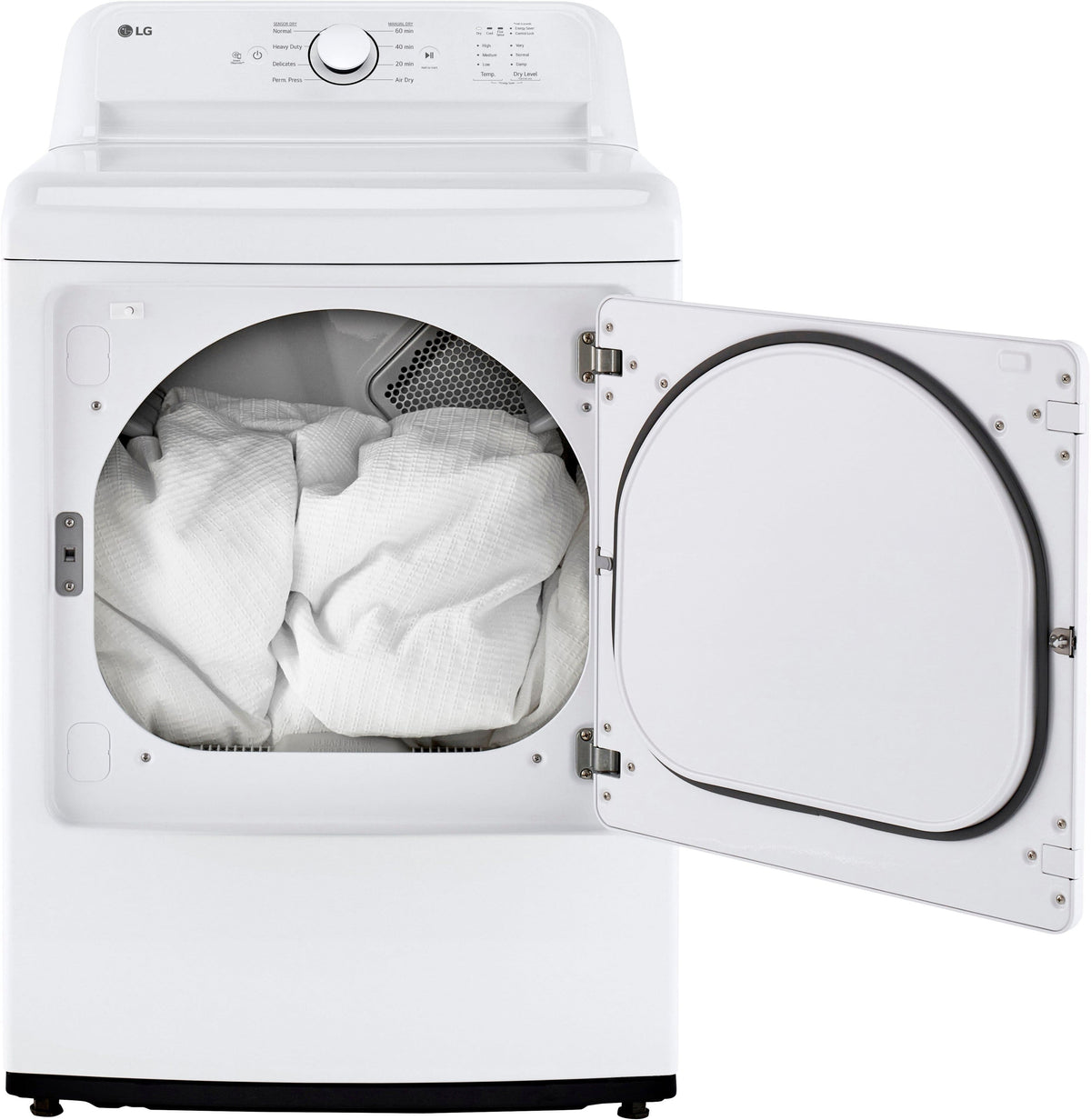 LG - 7.3 Cu. Ft. Gas Dryer with Sensor Dry - White