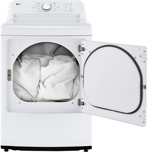 LG - 7.3 Cu. Ft. Gas Dryer with Sensor Dry - White
