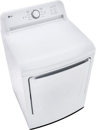 LG - 7.3 Cu. Ft. Gas Dryer with Sensor Dry - White