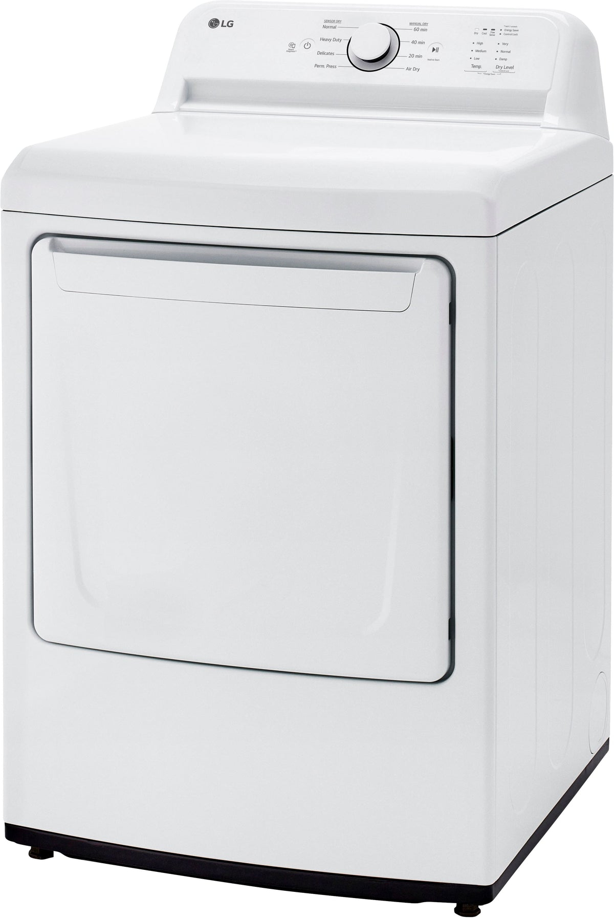 LG - 7.3 Cu. Ft. Gas Dryer with Sensor Dry - White