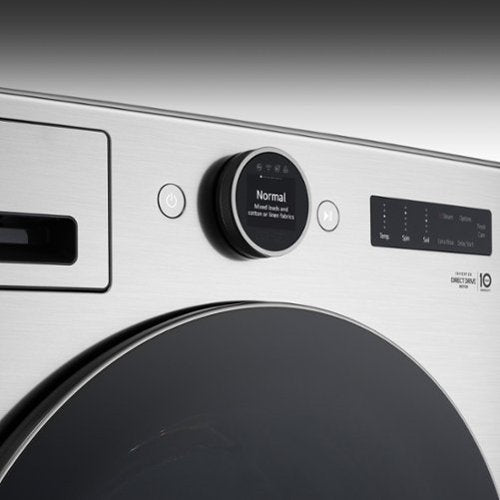 LG - 4.5 Cu. Ft. High-Efficiency Stackable Smart Front Load Washer with Steam and TurboWash 360 - Graphite Steel
