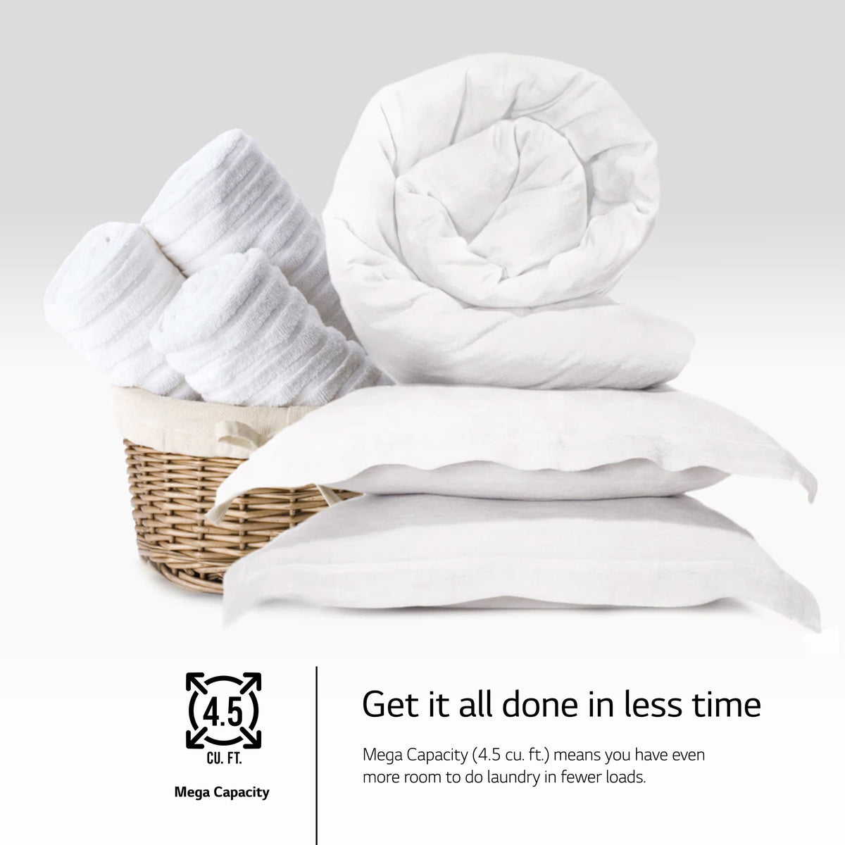LG - 4.5 Cu. Ft. High-Efficiency Stackable Smart Front Load Washer with Steam and TurboWash 360 - Graphite Steel