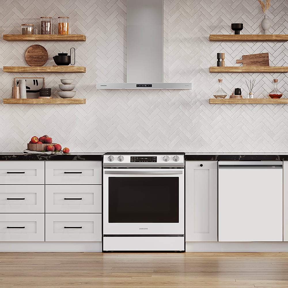 Samsung BESPOKE - 35 inches - Convertible - Wall Range Hood - Gray