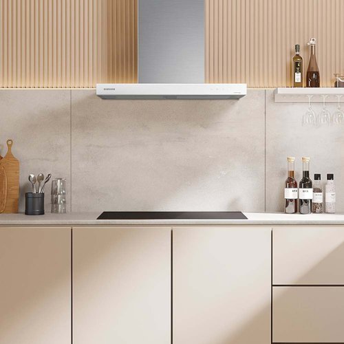 Samsung BESPOKE - 29 inches - Convertible - Wall Range Hood - White