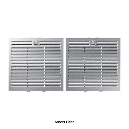 Samsung BESPOKE - 29 inches - Convertible - Wall Range Hood - Gray