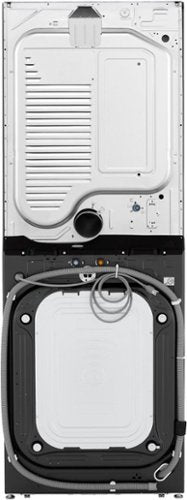 LG - 5.0 Cu. Ft. HE Smart Front Load Washer and 7.4 Cu. Ft. Electric Dryer WashTower with Steam and Center Control - Black Steel