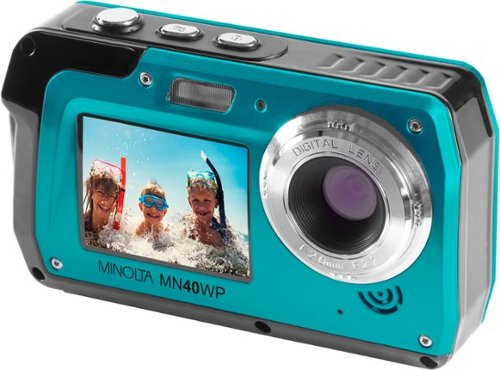 Minolta - MN40WP 48.0 Megapixel Waterproof Digital Camera - Blue