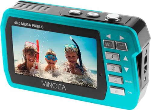 Minolta - MN40WP 48.0 Megapixel Waterproof Digital Camera - Blue