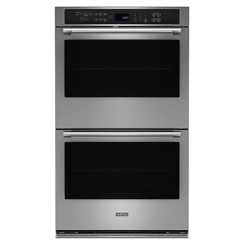 Maytag - 30" Built-In Electric Convection Double Wall Oven with Air Fry - Stainless Steel