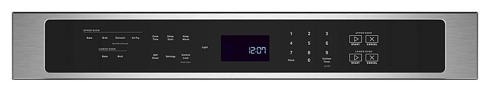 Maytag - 30" Built-In Electric Convection Double Wall Oven with Air Fry - Stainless Steel
