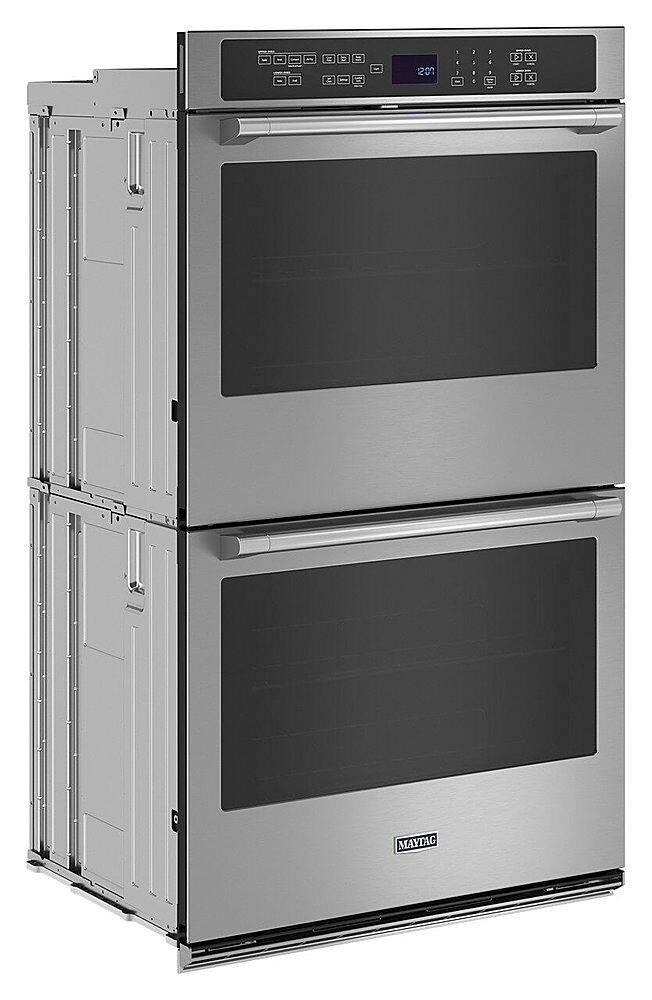 Maytag - 30" Built-In Electric Convection Double Wall Oven with Air Fry - Stainless Steel