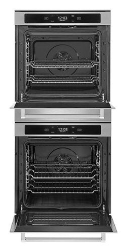 KitchenAid - 24" Built-In Electric Convection Double Wall Oven with WiFi - Stainless Steel