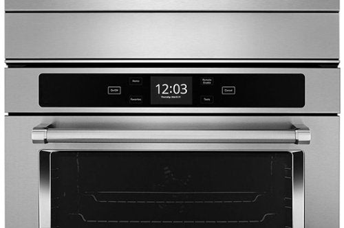 KitchenAid - 24" Built-In Electric Convection Double Wall Oven with WiFi - Stainless Steel