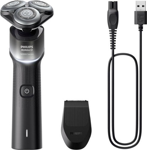 Philips Norelco - Shaver 5000X, Rechargeable Wet & Dry Shaver with Precision Trimmer - Silver/ Black