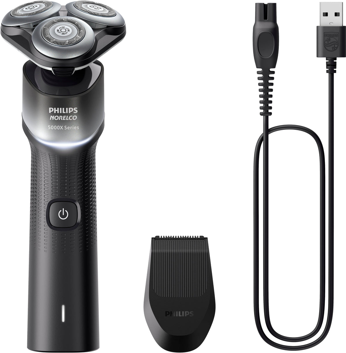 Philips Norelco - Shaver 5000X, Rechargeable Wet & Dry Shaver with Precision Trimmer - Silver/ Black