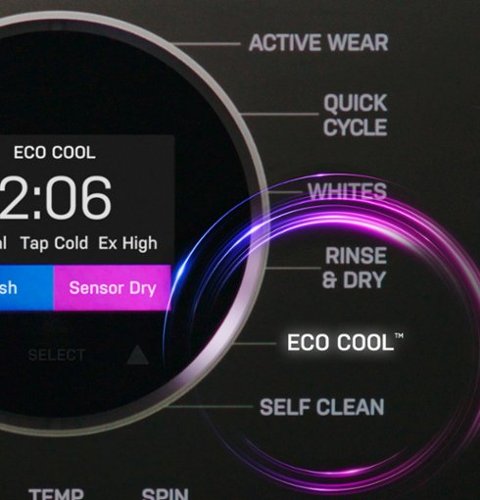 GE Profile - UltraFast 4.8 Cu. Ft. High-Efficiency Smart Front Load Washer and Electric Dryer Combo with Ventless Heat Pump - Carbon Graphite