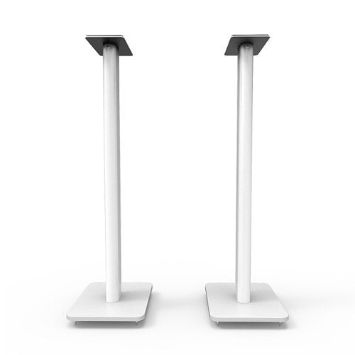 Kanto - 32" Tall Bookshelf Speaker Floor Stands (Pair) - White