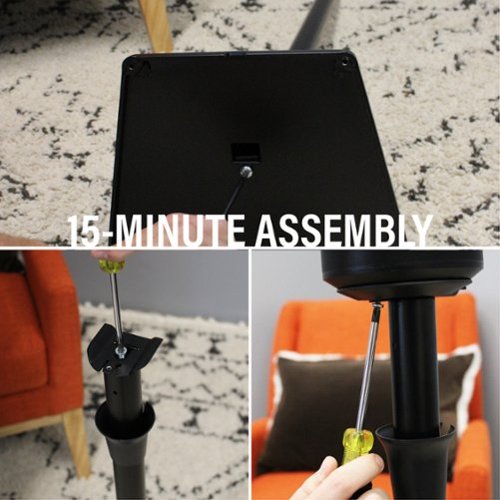 SANUS Elite - Height Adjustable Speaker Stands for Sonos Era 100 and Sonos Era 300 Speakers - Sold in Pairs - Black
