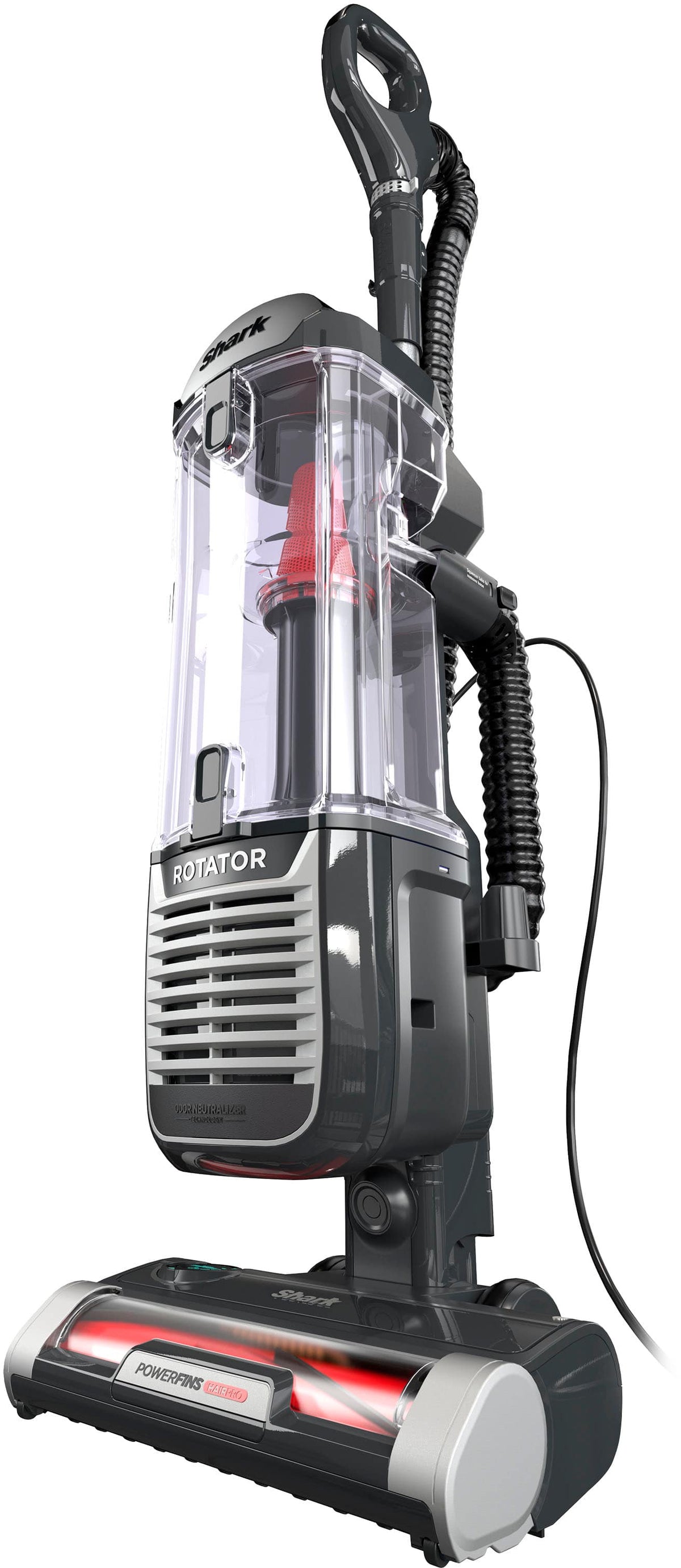 Shark - Rotator with PowerFins HairPro and Odor Neutralizer Technology Upright Vacuum - Charcoal