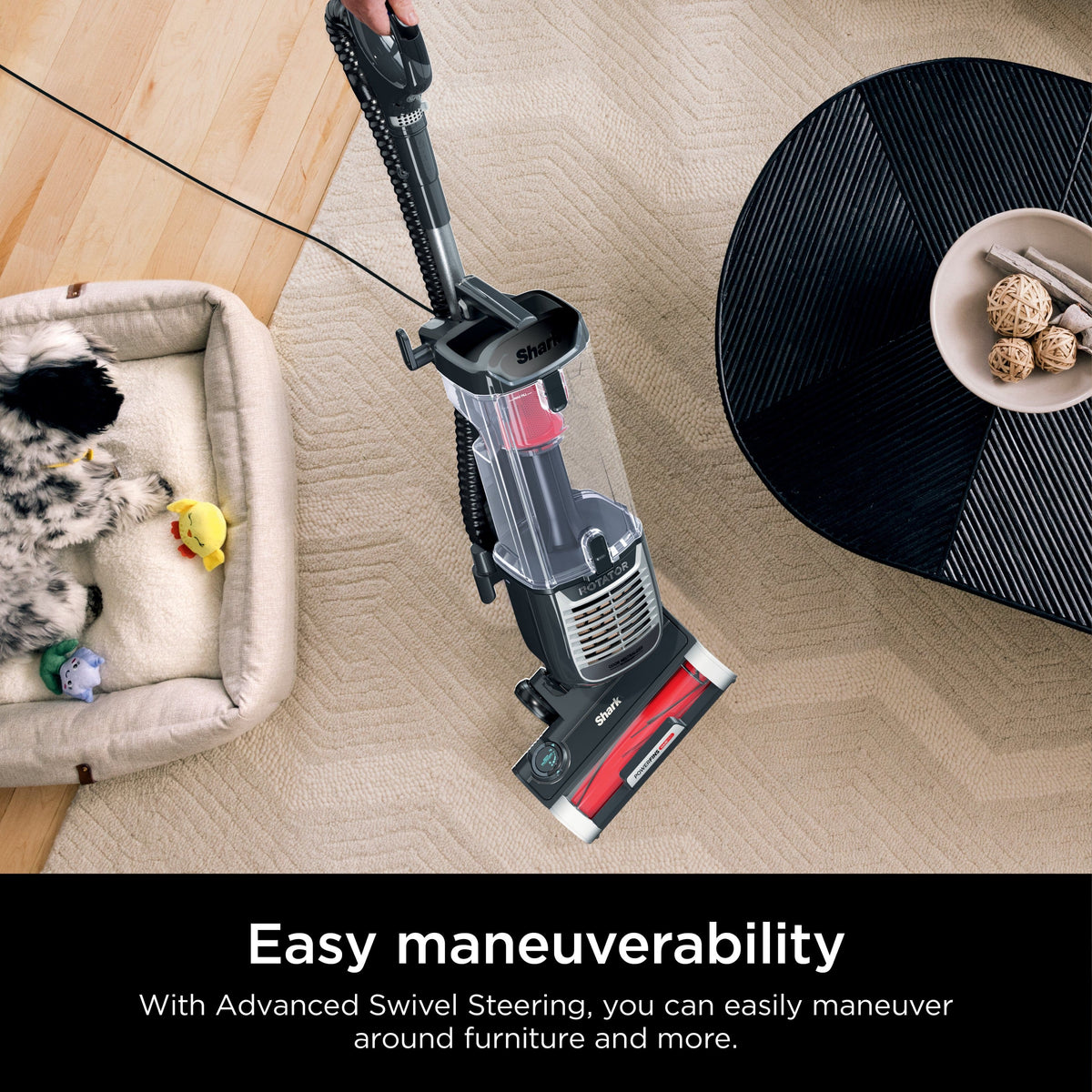 Shark - Rotator with PowerFins HairPro and Odor Neutralizer Technology Upright Vacuum - Charcoal