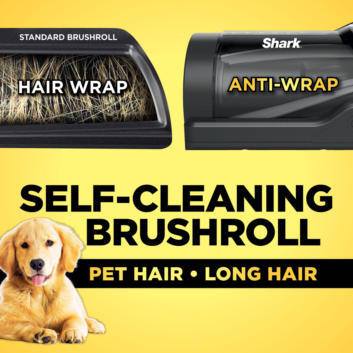 Shark - Rotator with PowerFins HairPro and Odor Neutralizer Technology Upright Vacuum - Charcoal