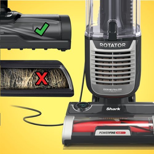 Shark - Rotator with PowerFins HairPro and Odor Neutralizer Technology Upright Vacuum - Charcoal