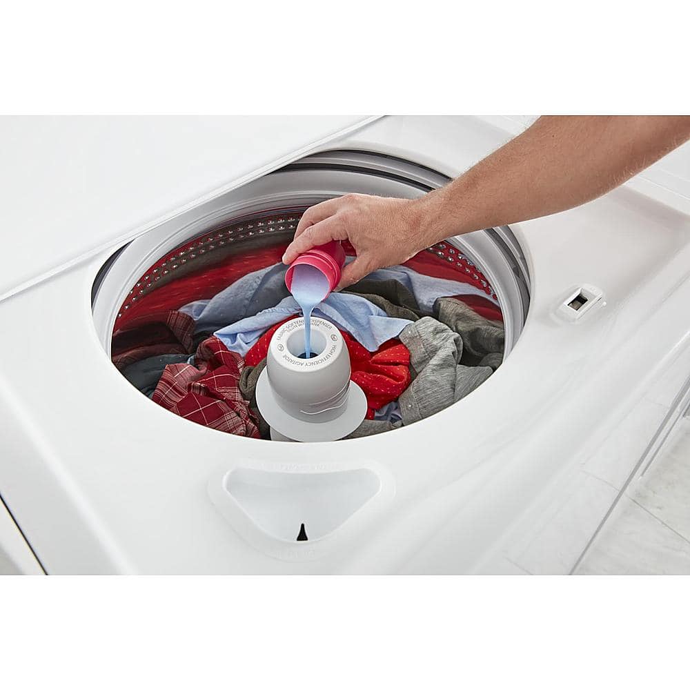Amana - 3.8 Cu. Ft. High Efficiency Top Load Washer with with High-Efficiency Agitator - White