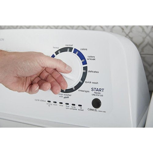 Amana - 3.8 Cu. Ft. High Efficiency Top Load Washer with with High-Efficiency Agitator - White