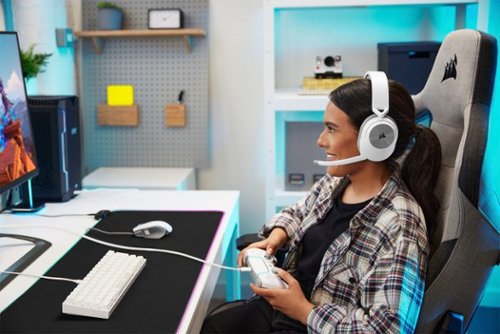 CORSAIR - HS Series HS55 Wireless Gaming Headset for PC, PS5, and Mobile - White