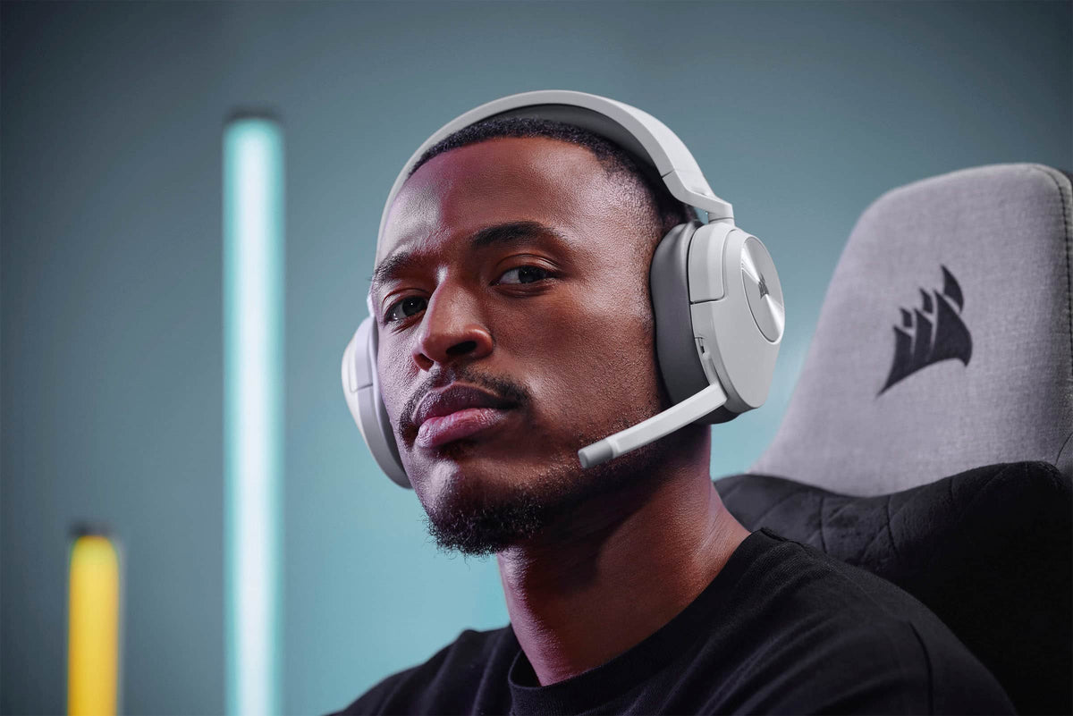 CORSAIR - HS Series HS55 Wireless Gaming Headset for PC, PS5, and Mobile - White