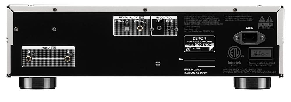 Denon - DCD-1700NE CD/SACD Player - Silver