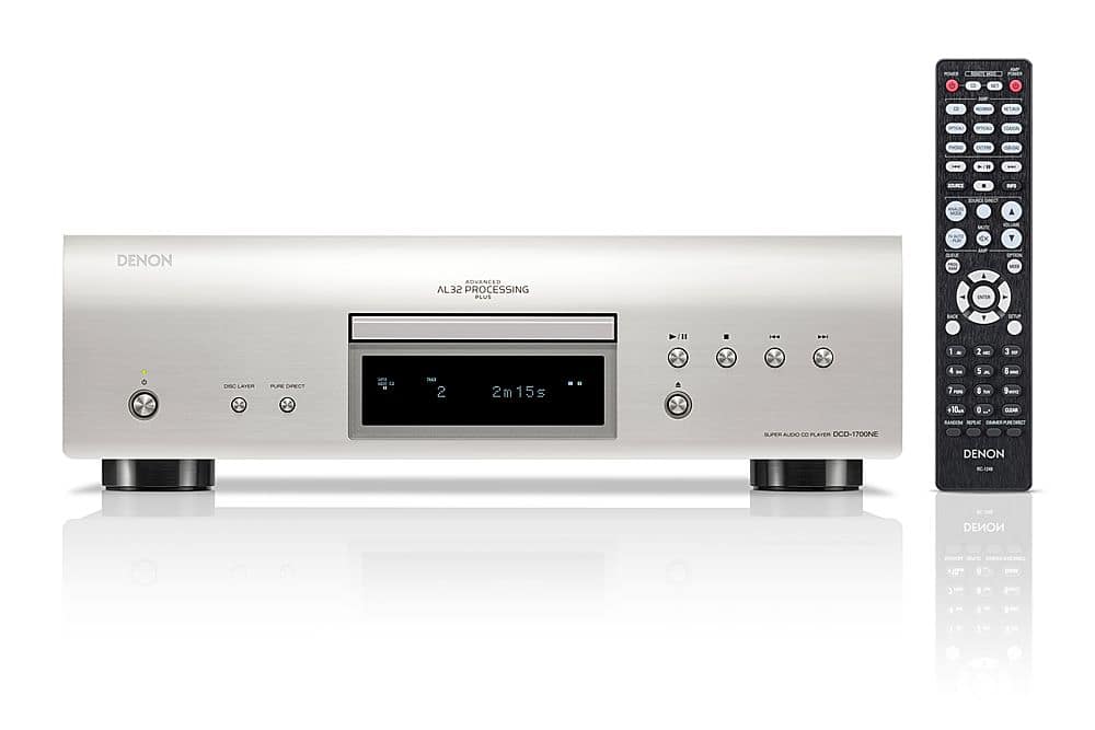 Denon - DCD-1700NE CD/SACD Player - Silver