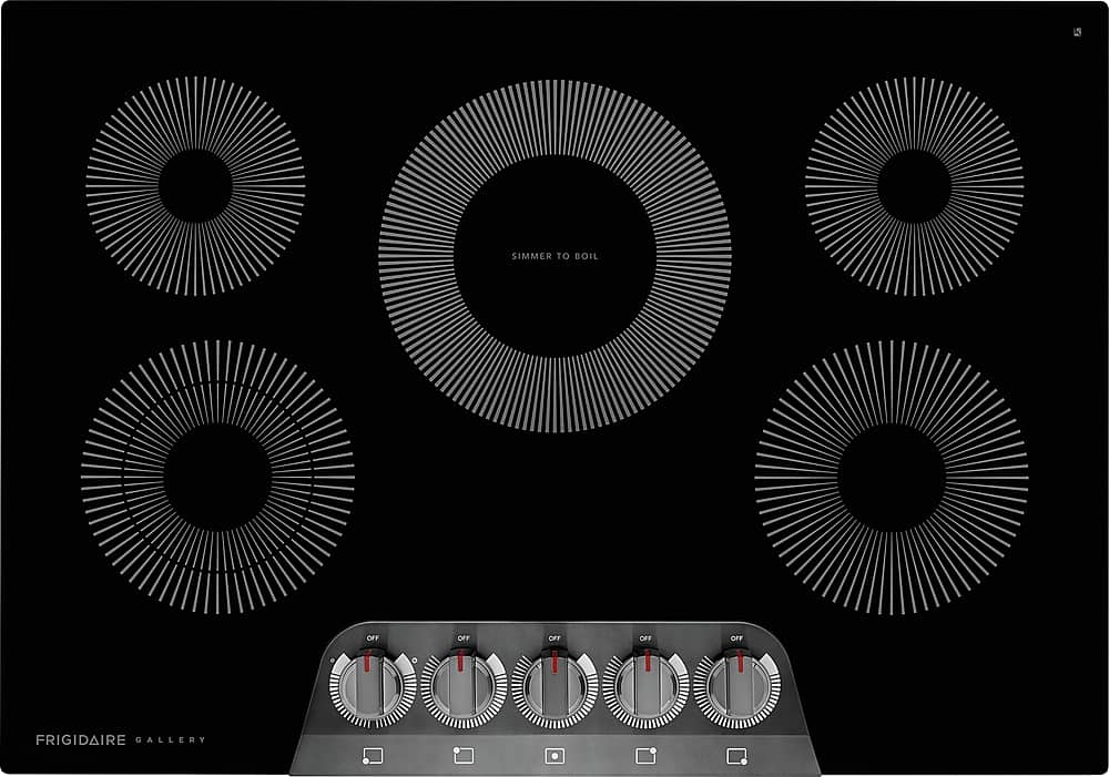 Frigidaire - Gallery 30" Built-In Electric Cooktop - Black Stainless Steel