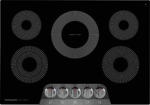 Frigidaire - Gallery 30" Built-In Electric Cooktop - Black Stainless Steel