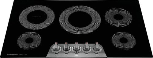 Frigidaire - Gallery 36" Built-In Electric Cooktop - Black Stainless Steel
