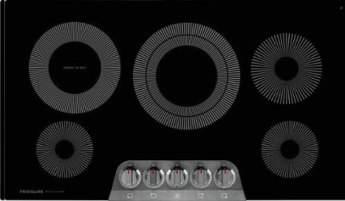 Frigidaire - Gallery 36" Built-In Electric Cooktop - Black Stainless Steel