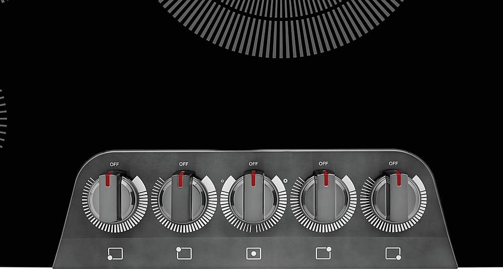 Frigidaire - Gallery 36" Built-In Electric Cooktop - Black Stainless Steel
